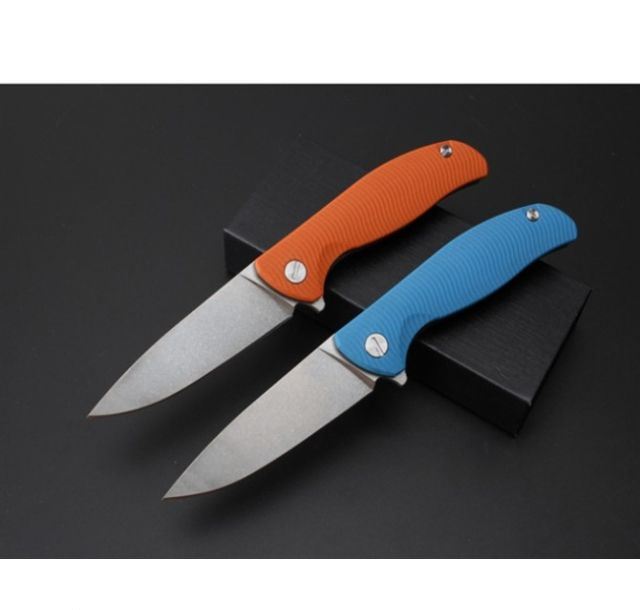 熊头95G10高品质折刀(蓝色、橙色柄)