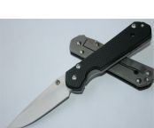 CR大鲨折刀(G10黑色柄)
