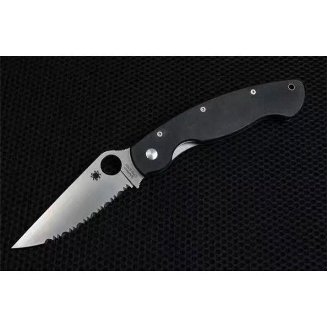 巨力出品蜘蛛C36GM4P Military Knife GB-D2高性能军用折刀2017全齿定制版